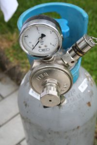 Flasche Co2 mit Druckminderer